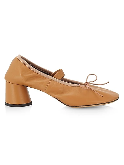 55MM Leather Mary Jane Pumps