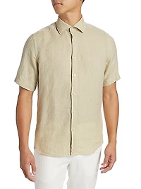 COLLECTION Linen Short-Sleeve Shirt