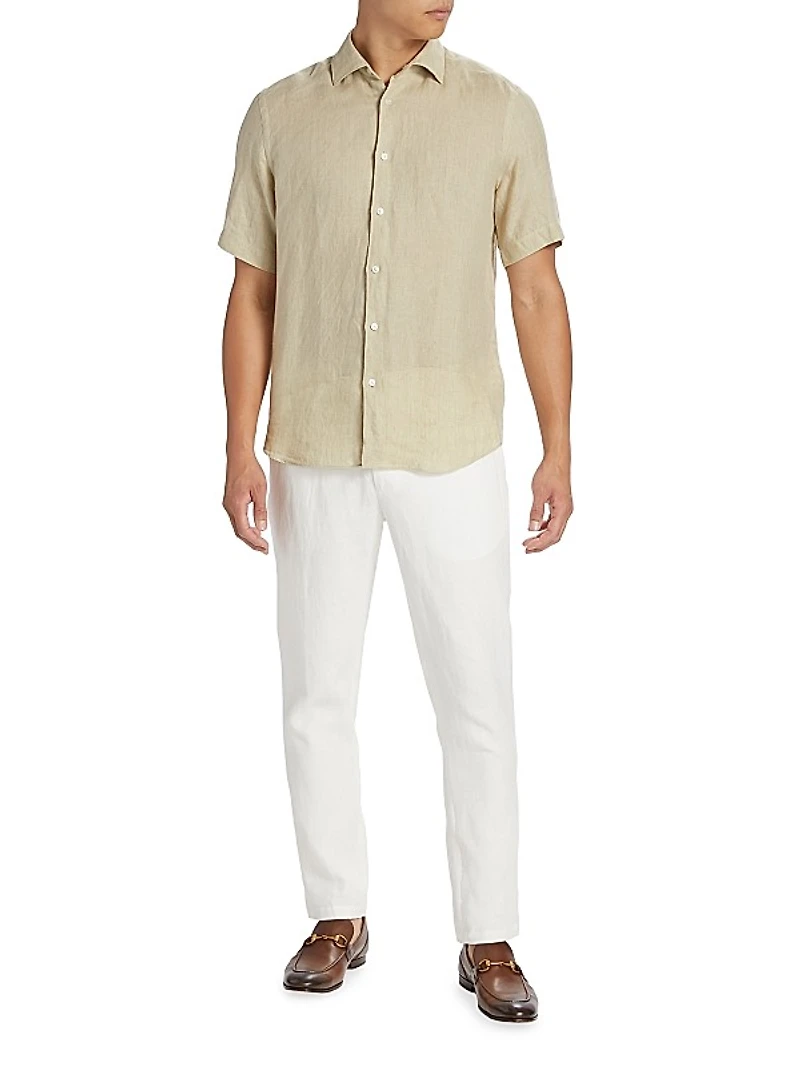 COLLECTION Linen Short-Sleeve Shirt