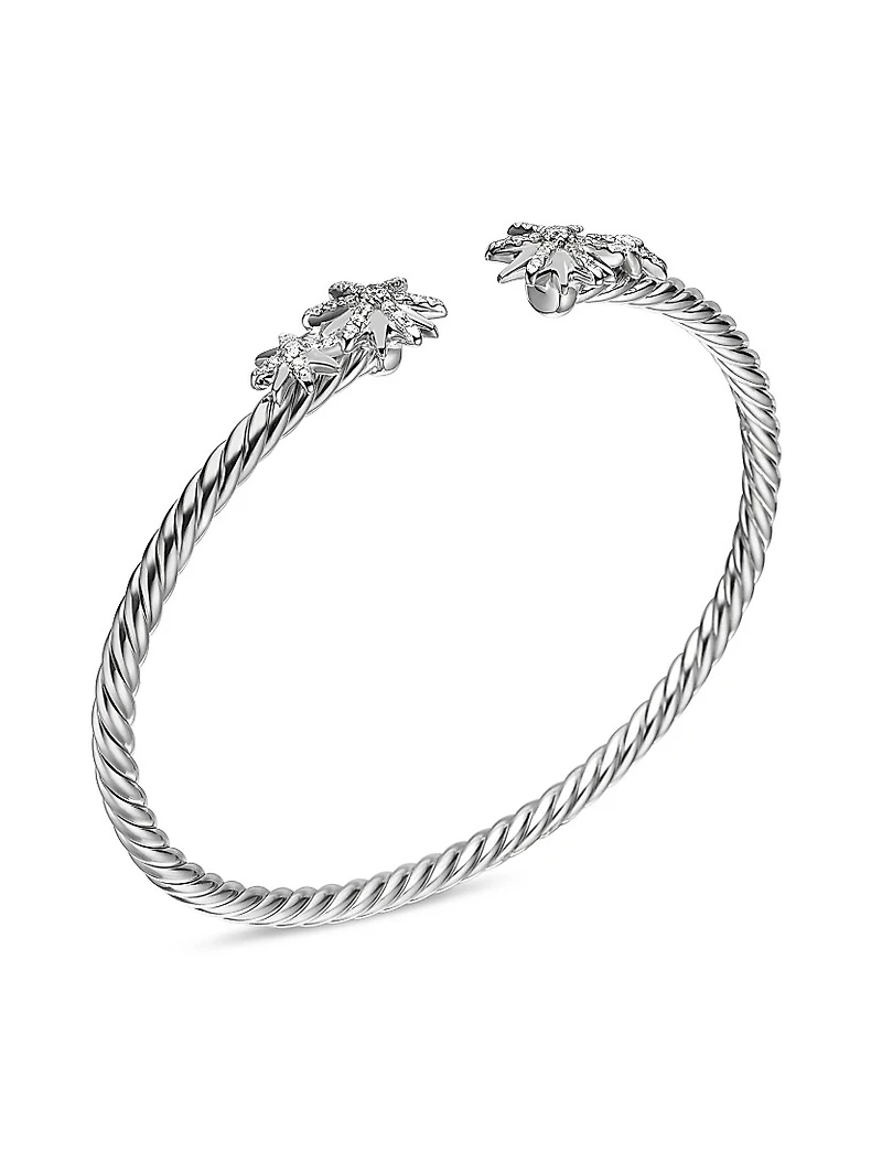 Starburst Cable Bracelet Sterling Silver