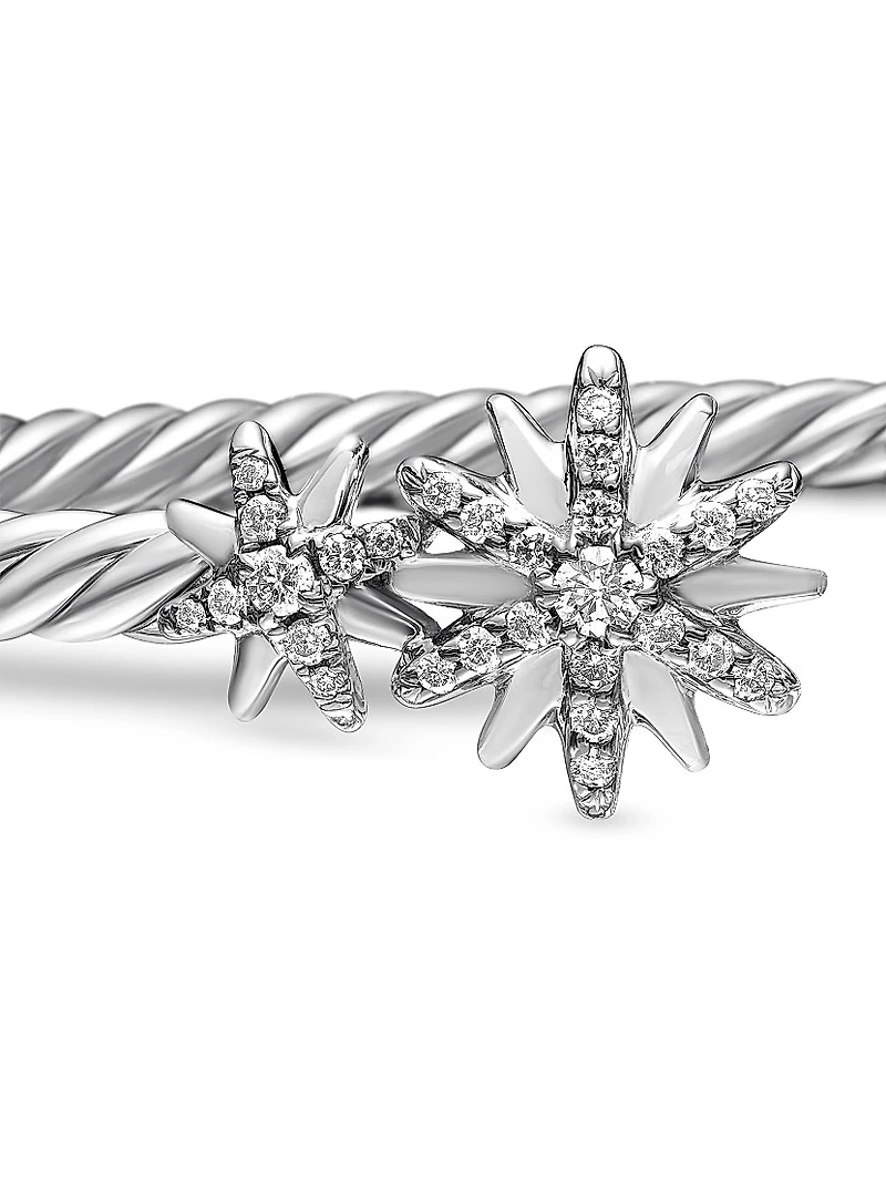 Starburst Cable Bracelet Sterling Silver