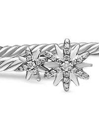 Starburst Cable Bracelet Sterling Silver