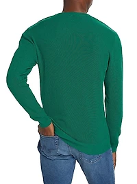 COLLECTION Cotton-Blend Crewneck Sweater