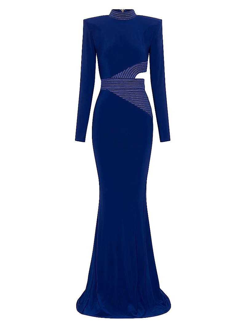 Message To Love Jersey Long-Sleeve Gown