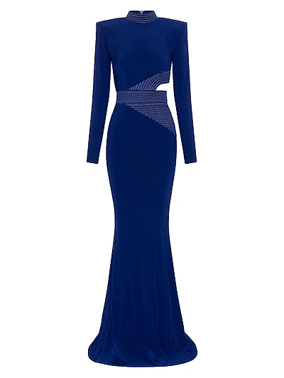 Message To Love Jersey Long-Sleeve Gown