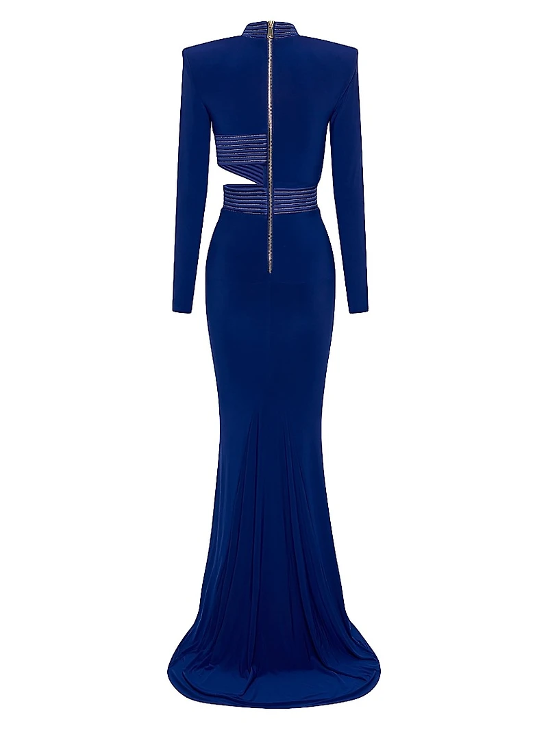 Message To Love Jersey Long-Sleeve Gown