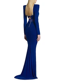 Message To Love Jersey Long-Sleeve Gown