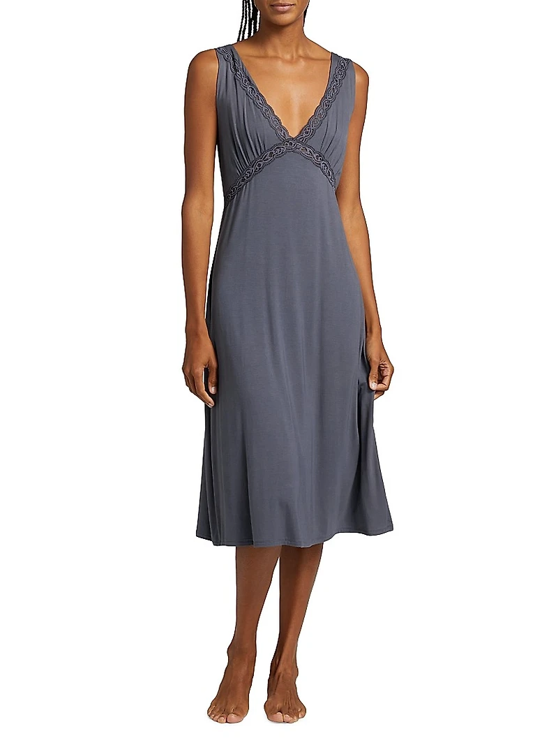 Feathers Essentials Slip Midi-Dress