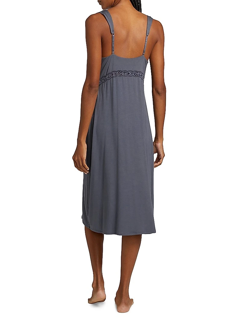 Feathers Essentials Slip Midi-Dress