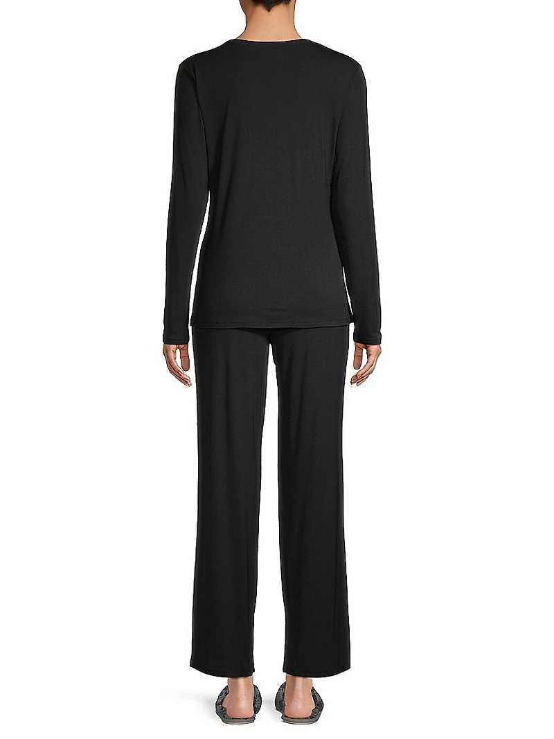 Feathers Elements 2-Piece Jersey Crop Lounge Set