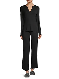 Feathers Elements 2-Piece Jersey Crop Lounge Set