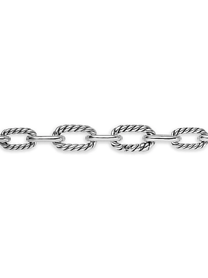 Madison® Chain Necklace in Sterling Silver with 18K Yellow Gold