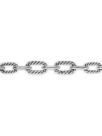Madison® Chain Necklace in Sterling Silver with 18K Yellow Gold