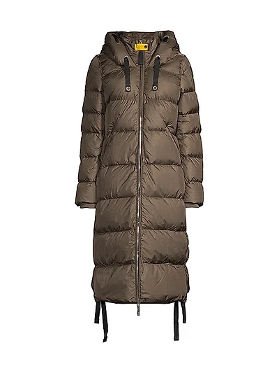 Panda Quilted Long Coat