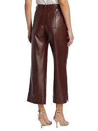 Benji Cropped Vegan Leather Pants