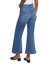 Le Slim Palazzo Drizzle High-Rise Stretch Jeans