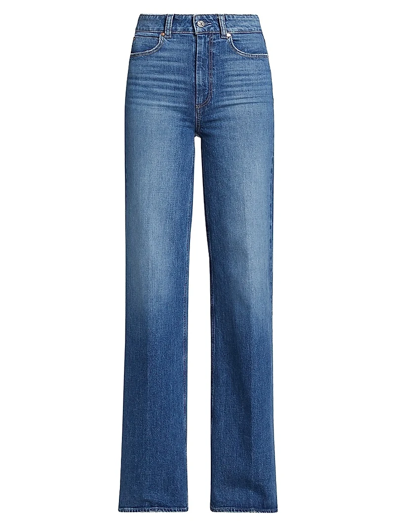 Sasha High-Rise Stretch Wide-Leg Jeans