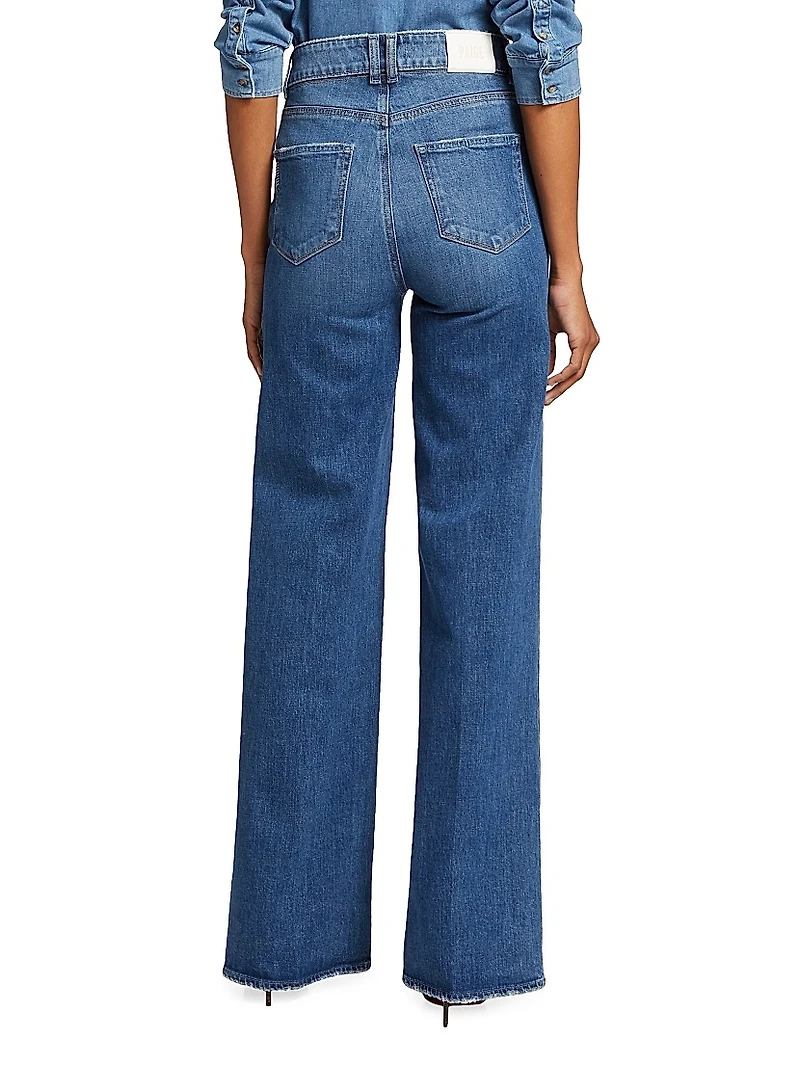 Sasha High-Rise Stretch Wide-Leg Jeans