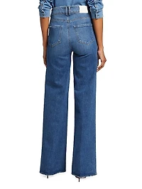 Sasha High-Rise Stretch Wide-Leg Jeans