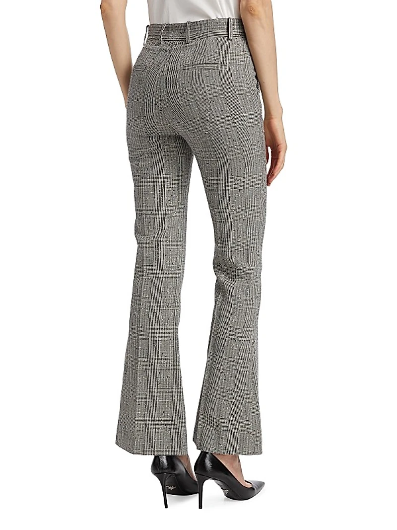 Presley Plaid Bootcut Pants