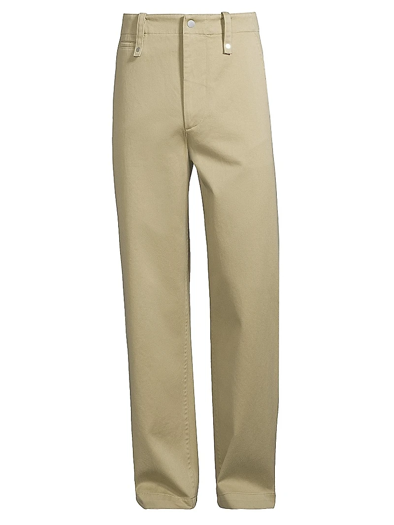 Cotton Wide-Leg Pants