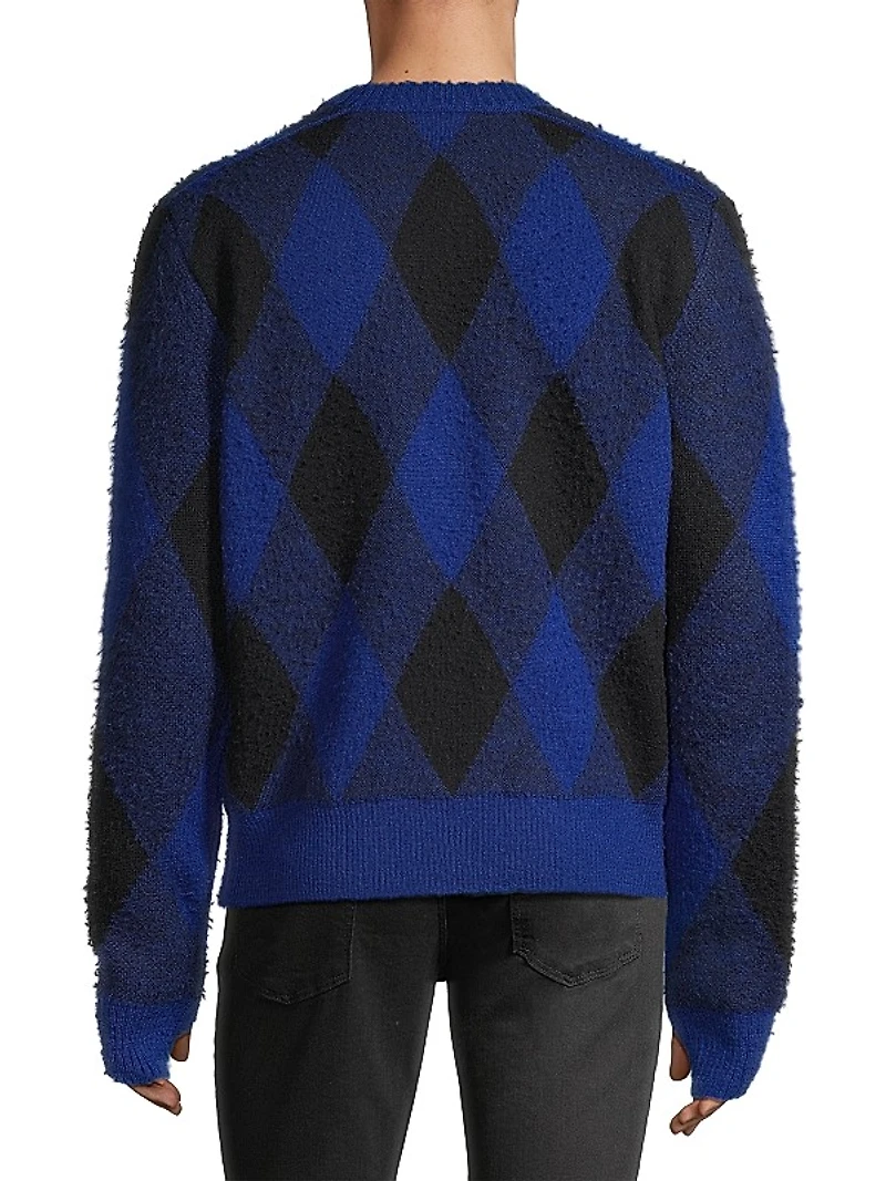 Argyle Check EKD Wool Sweater