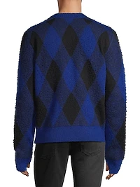Argyle Check EKD Wool Sweater