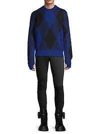 Argyle Check EKD Wool Sweater