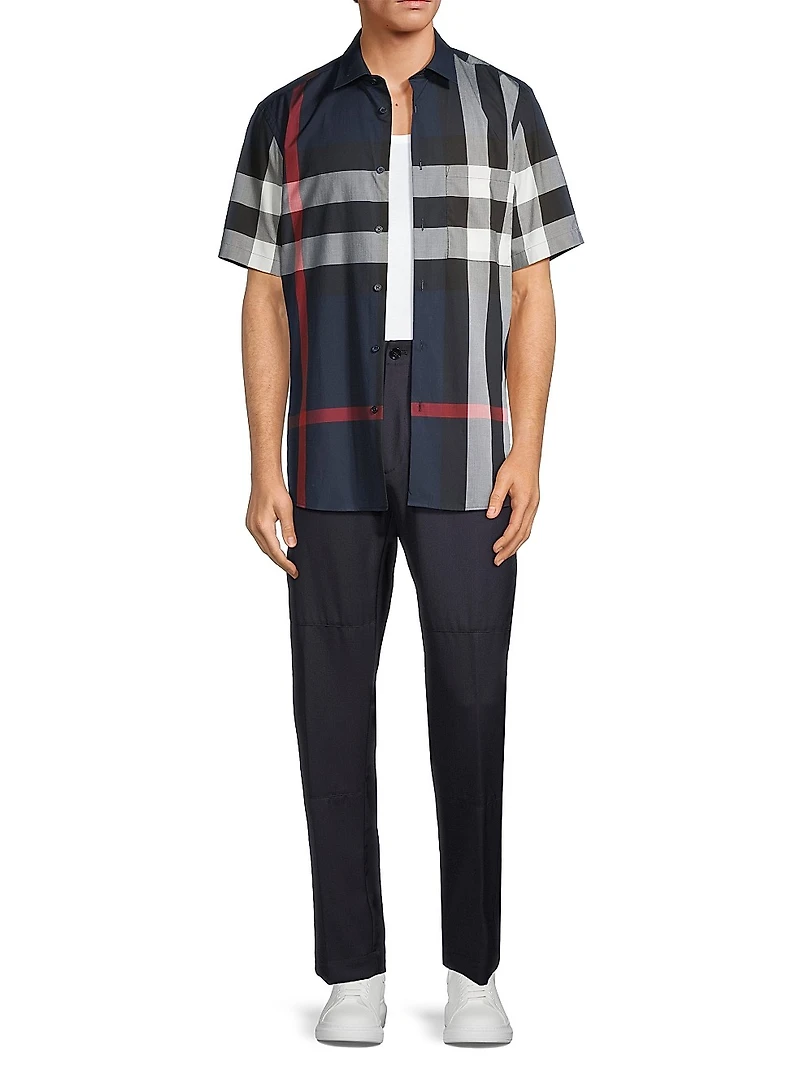 Summerton Check Button-Front Shirt