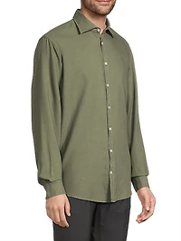Genova Solid Woven Shirt