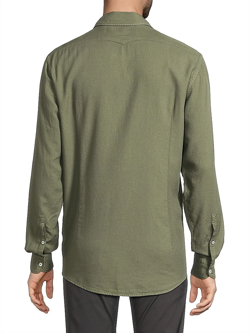 Genova Solid Woven Shirt