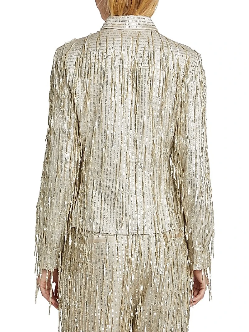 Sequin Fringe Shirt