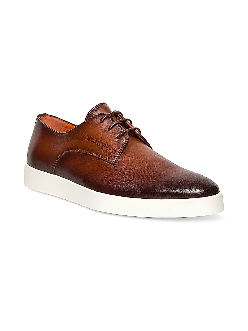 Leather Lace-Up Oxfords
