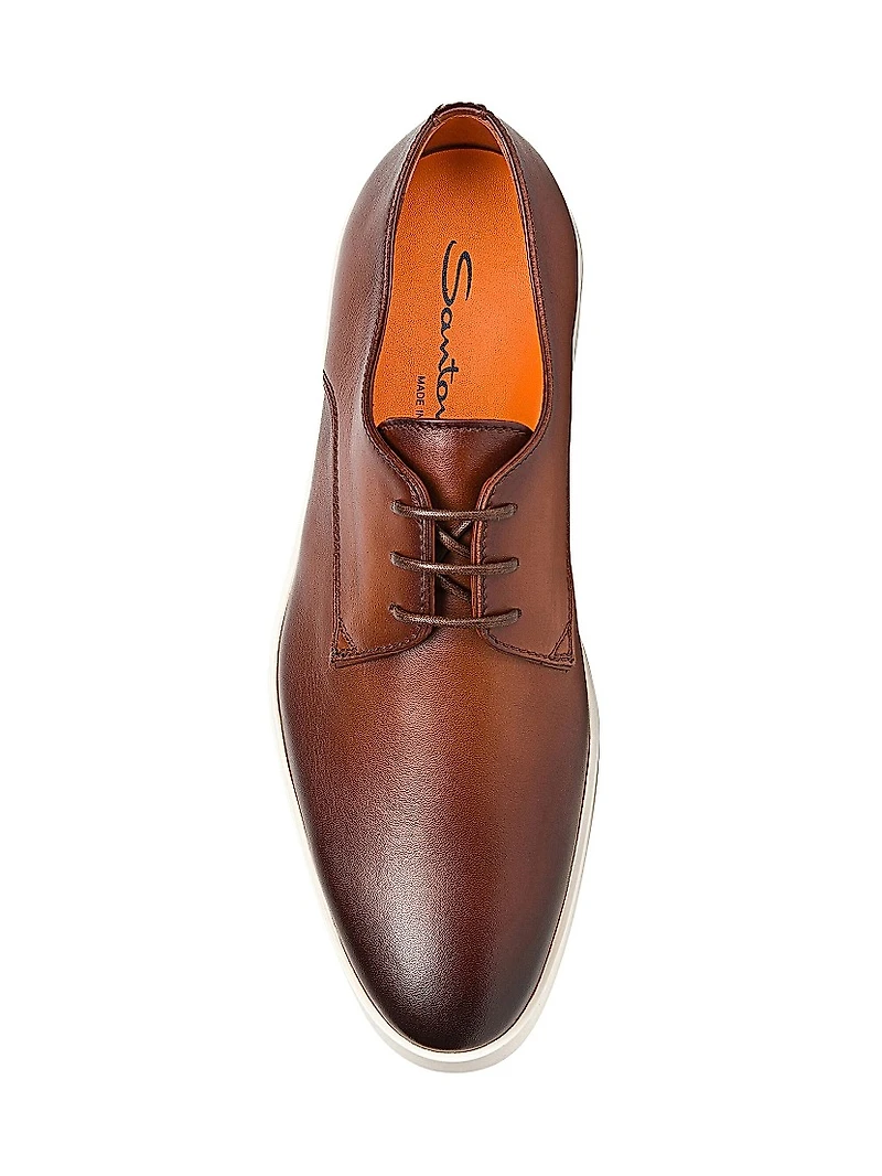 Leather Lace-Up Oxfords
