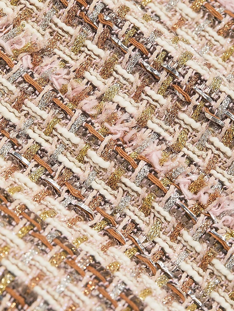 Reese V-Neck Tweed Minidress