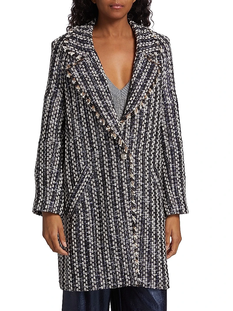 Valeria Metallic Tweed Jacket