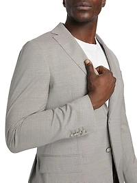 COLLECTION Mini Grid Wool Single-Breasted Suit