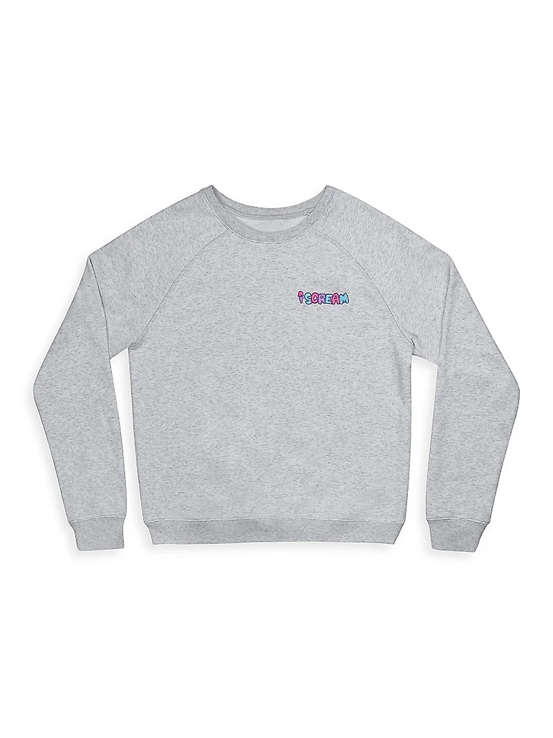 Little Girl's, Girl's & Adult's Iscream Party Crewneck Sweatshirt