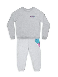 Little Girl's, Girl's & Adult's Iscream Party Crewneck Sweatshirt