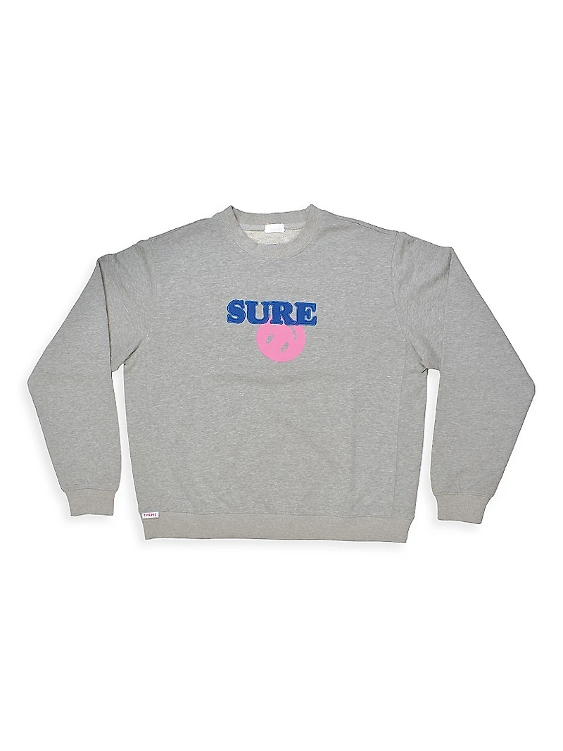 Little Girl's, Girl's & Adult's Smiley Sure Crewneck Sweatshirt