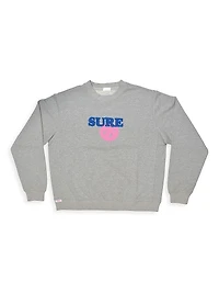 Little Girl's, Girl's & Adult's Smiley Sure Crewneck Sweatshirt