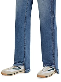 Sabina Cut-Out-Hem Jeans