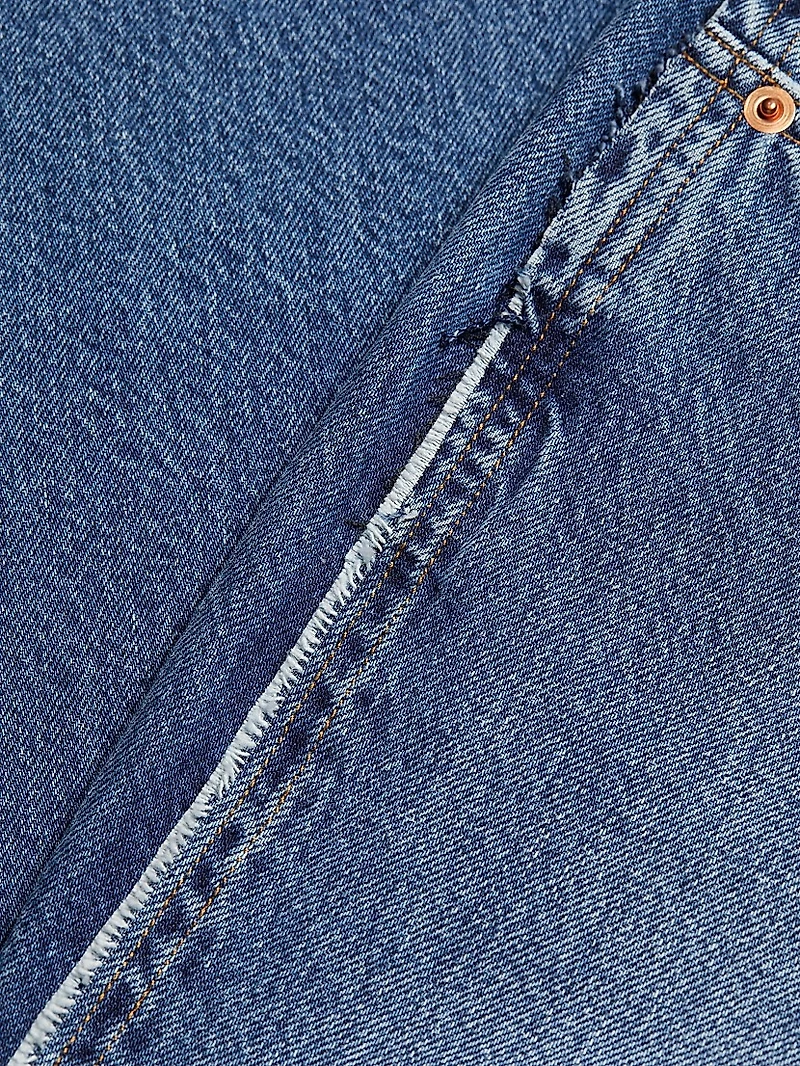 Sabina Cut-Out-Hem Jeans