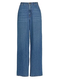 Flip Baggy Denim Trousers