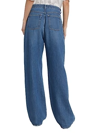 Flip Baggy Denim Trousers