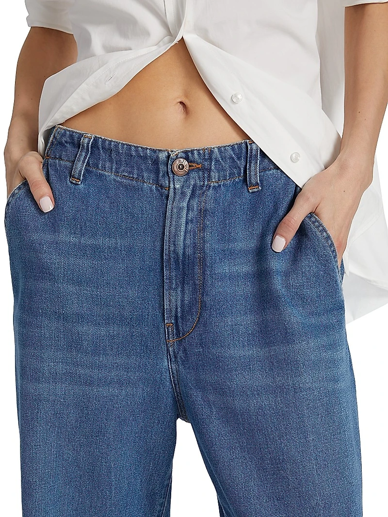 Flip Baggy Denim Trousers