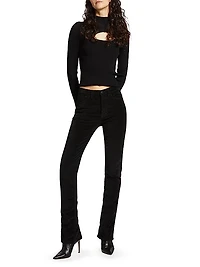 Kaya Split-Hem Slim Jeans