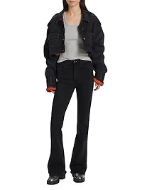 Maya Heels High-Rise Stretch Bootcut Jeans