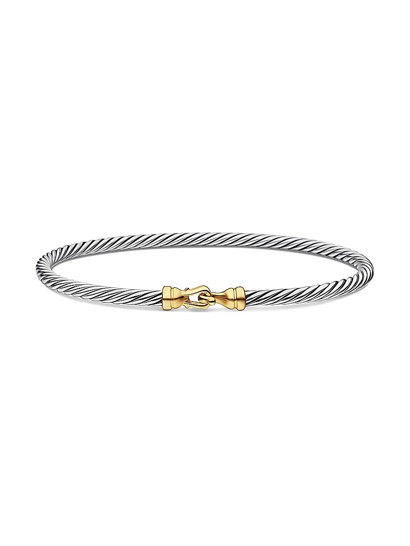 Buckle Classic Cable Bracelet in Sterling Silver