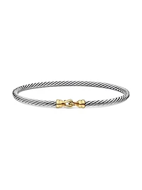 Buckle Classic Cable Bracelet in Sterling Silver